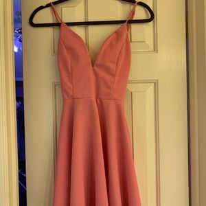 Pink Agaci backless dress